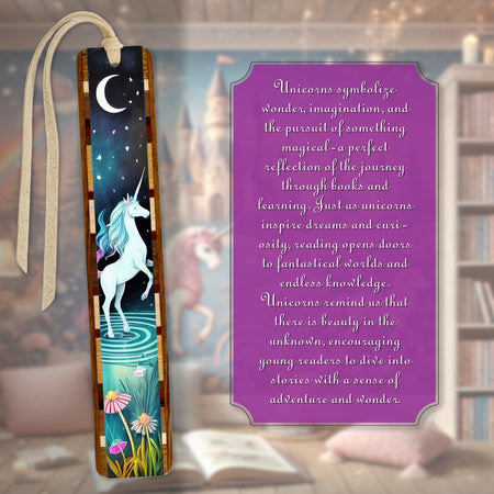 Unicorn Handmade Wooden Bookmark - Made in The USA