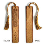 Plato Greek Philosopher Handmade Engraved Wooden Bookmark - Made in the USA