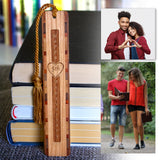 5th Anniversary Handmade Engraved Wooden Bookmark - Made in the USA