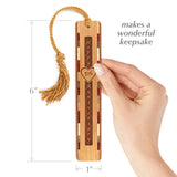 5th Anniversary Handmade Engraved Wooden Bookmark - Made in the USA