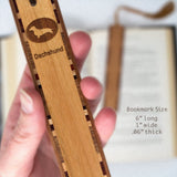 Dachshund Handmade Engraved Wooden Bookmark - Made in the USA