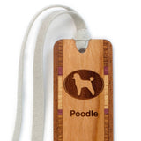 Poodle Handmade Engraved Dog Wooden Bookmark - Made in the USA