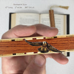 Peregrine Falcon Raptor Bird (Double Sided)  Handmade Wooden Bookmark - Made in the USA