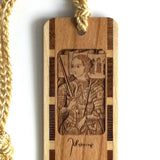 Joan of Arc Handmade Engraved Wooden Bookmark - Made in the USA