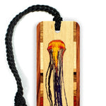 Jellyfish Wooden Bookmark with Tassel