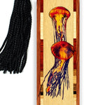 Jellyfish Wooden Bookmark with Tassel