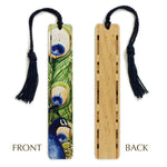 Peacock by Christi Sobel Handmade Wooden Bookmark - Made in the USA
