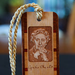 Author Agatha Christie Handmade Engraved Wooden Bookmark - Made in the USA