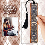 Handmade Wooden Bookmark Argyle (Black) - Made in the USA