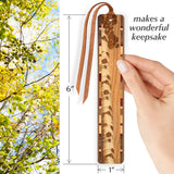 Aspen Tree Engraved on Cherry Wood Handmade Bookmark - Made in the USA