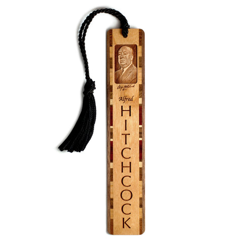 Alfred Hitchcock Handmade Engraved Wooden Bookmark - Made in the USA