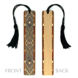 Handmade Wooden Bookmark Argyle (Black) - Made in the USA