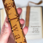 Author Mark Twain Handmade Engraved Wooden Bookmark - Made in the USA