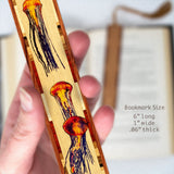 Jellyfish Wooden Bookmark with Tassel