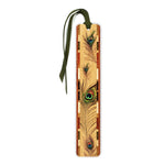 Peacock Feather Handmade Wooden Bookmark - Made in the USA