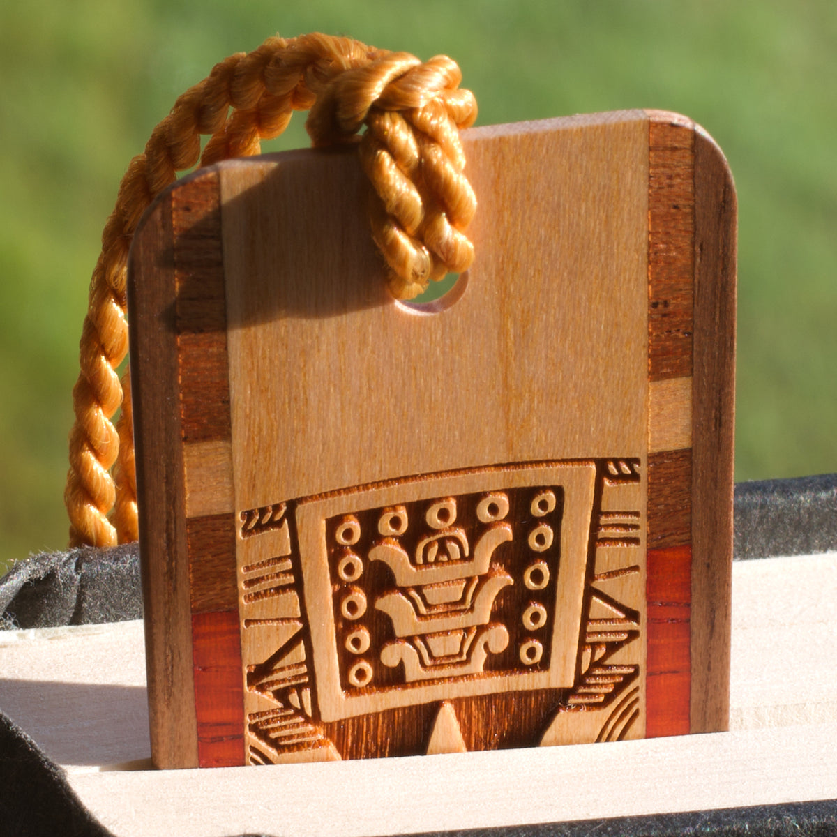 Engraved Handmade Wooden Bookmark (Aztec Mayan) - Made in the USA