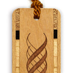 Engraved Handmade Wooden Bookmark (Twirl) - Made in the USA
