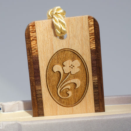 Friends Leave Footprints in Your Heart Sentimental Quote Handmade Engraved Wooden Bookmark  - Made in the USA