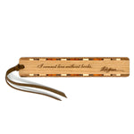 Thomas Jefferson Books Quote Handmade Engraved Wooden Bookmark- Made in the USA
