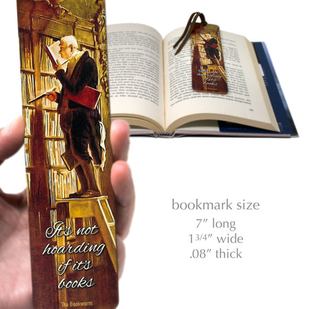 Whimsical Books Quote Handmade Wooden Bookmark - Made in the USA