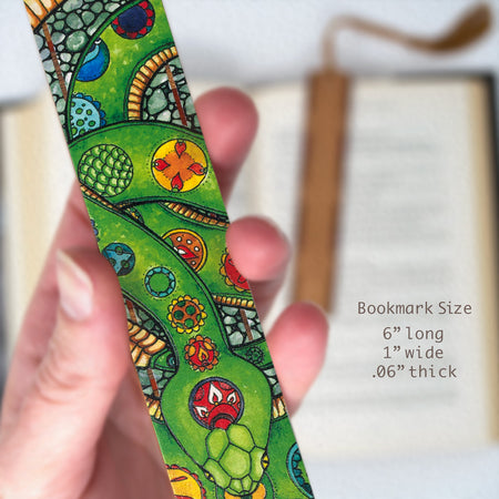Snake by Christi Sobel Handmade Wooden Bookmark - Made in the USA