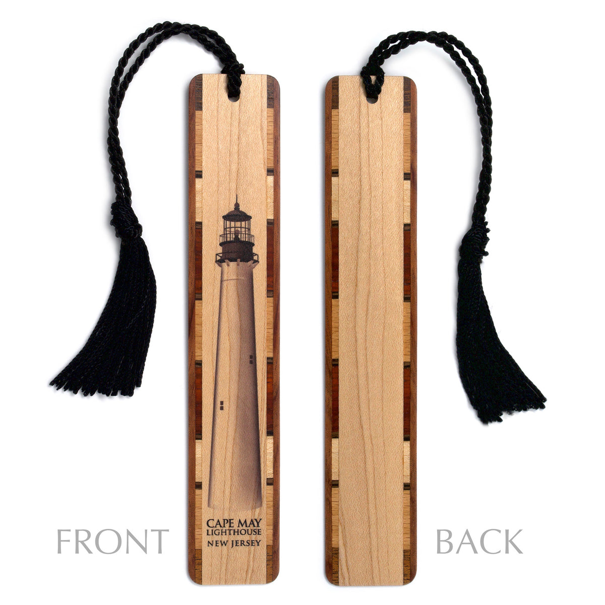 Lighthouse Cape May Handmade Wooden Bookmark - Made in the USA