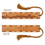 Chicago Illinois Skyline Handmade Engraved Wooden Bookmark - Made in the USA