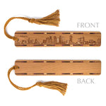 Miami Florida Downtown Skyline Handmade Engraved Wooden Bookmark - Made in the USA