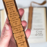 Dalai Lama Quote Handmade Engraved Wooden Bookmark - Made in the USA