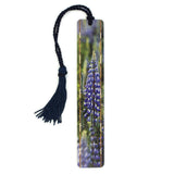 Wildflowers Blue Lupine Handmade Wooden Bookmark - Made in the USA