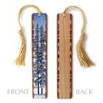 Winter Evergreen Trees Photograph by Mike DeCesare Handmade Wooden Bookmark - Made in the USA