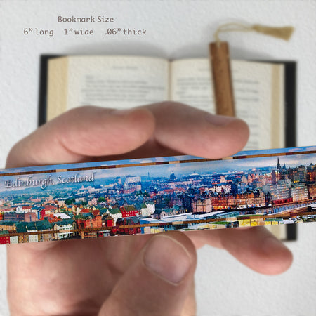 Edinburgh Scotland Handmade Wooden Bookmark - Made in the USA
