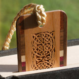 Celtic Knot Handmade Engraved on Cherry Wooden Bookmark - Made in the USA