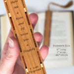 F. Scott Fitzgerald Hero Quote Handmade Engraved Wooden Bookmark - Made in the USA