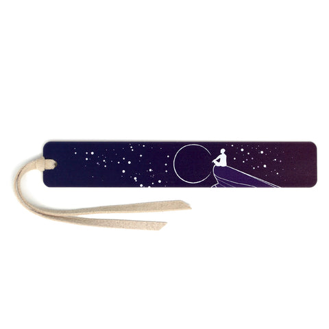Dreamer Night Sky Stars by Julia Hill Handmade Wooden Bookmark- Made in the USA