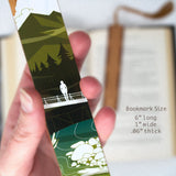 River Mountains by Julia Hill  Handmade Wooden Bookmark- Made in the USA