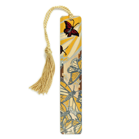 Monarch Butterfly Butterflies by Jenny Pope Handmade Wooden Bookmark - Made in the USA
