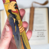 Japanese Man in Kimono Handmade Wooden Bookmark - Made in the USA