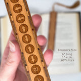 Engraved Handmade Wooden Bookmark Video Games The Konami Code - Made in the USA