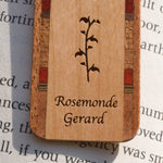 Love Quote by Poet Rosemonde Gérard Handmade Engraved Wooden Bookmark - Made in the USA