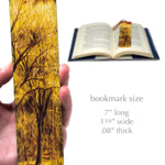 Yellow Tree Photograph by Mike DeCesare on Handmade Wooden Bookmark - Made in the USA
