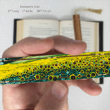 Sunflowers by Mary Beth Ihnken Handmade Wooden Bookmark - Made in the USA