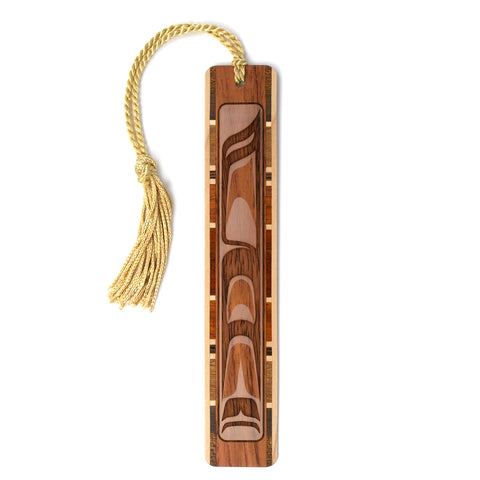 Engraved Handmade Wooden Bookmark Native American Design - Made in the USA