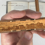 Phoenix Arizona Downtown Skyline Handmade Engraved Wooden Bookmark - Made in the USA