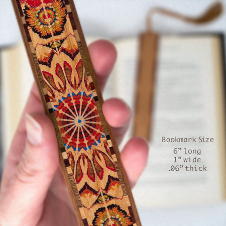 Handmade Wooden Bookmark (Kaleidoscope) - Made in the USA