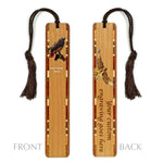 Red Tailed Hawk Raptor Bird (Double Sided) Handmade Wooden Bookmark - Made in the USA