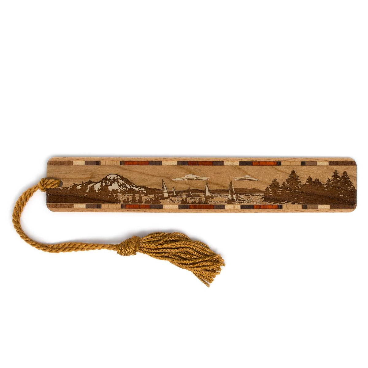 Sailing Handmade Engraved Wooden Bookmark - Made in the USA