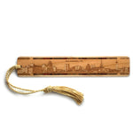 San Antonio Texas Downtown Skyline Handmade Engraved Wooden Bookmark - Made in the USA