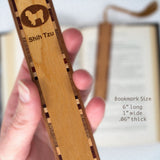 Shih Tzu Handmade Engraved Dog Wooden Bookmark- Made in the USA