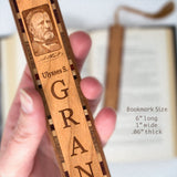 President Ulysses S. Grant Handmade Engraved Wooden Bookmark- Made in the USA